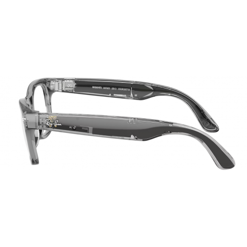 Умные очки Ray-Ban Meta* Wayfarer Gen 2 Shiny Transparent Grey, Фотохромные линзы Clear to Sapphire Transitions (RW4012), размер M